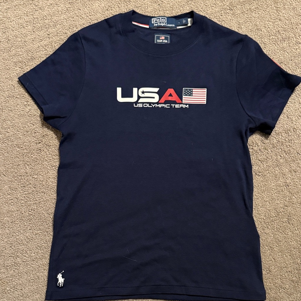 Ralph Lauren Navy USA Olympic Team Tee